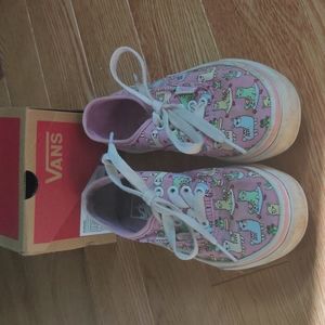 Vans girls llama sneakers, size 13